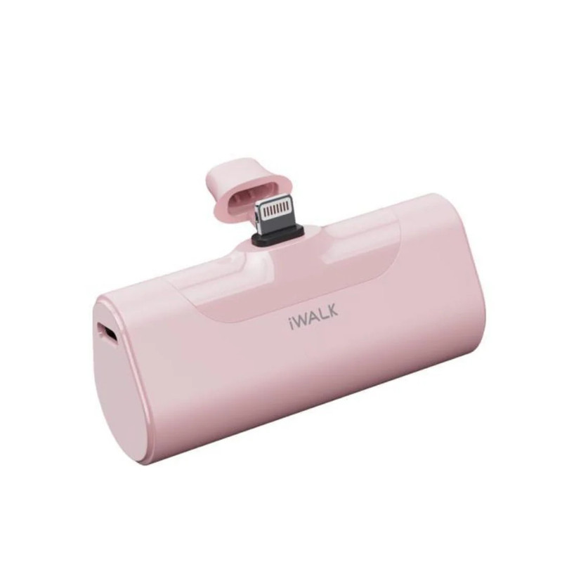 iWalk 4500mAh Portable Charger USB Lightening Battery Pack - Pink - مزود طاقة